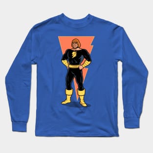 Funny Comic Book Superhero Retro 80's Cartoon Mashup Long Sleeve T-Shirt